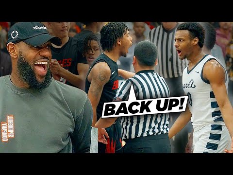 Bronny James PHYSICAL Playoff Game In Front Of LeBron Bronny TAKES OVER