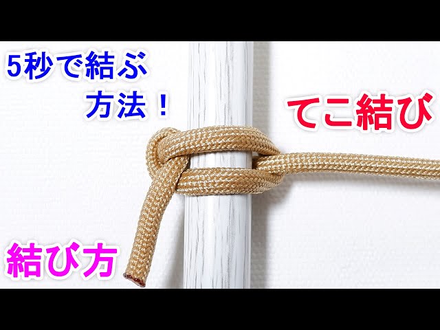 簡単に引き締まる 固め結び コンストリクターノット 使えるロープワーク Constrictor Knot 結び方ナビ How To Tie Litetube