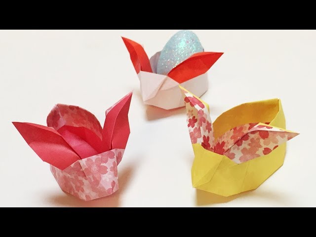折り紙 イースターうさぎのエッグスタンド 音声解説あり Origami Easter Bunny Basket ばぁばの折り紙 Litetube 折り紙 イースターうさぎのエッグスタンド 音声解説あり Origami Easter Bunny Basket ばぁばの折り紙 Litetube