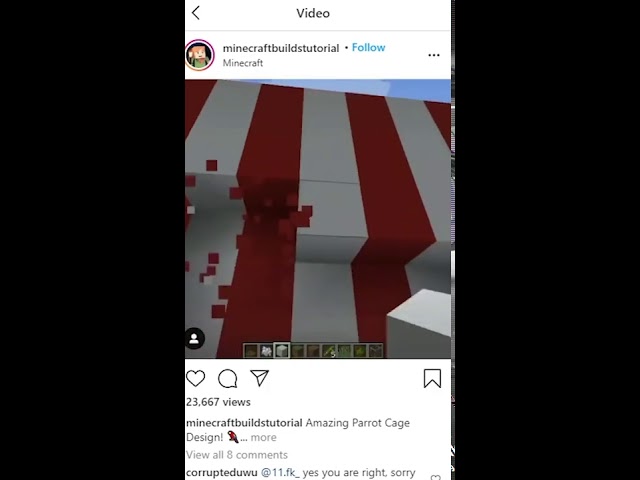 Amazing Minecraft Parrot Cage Design Short Litetube