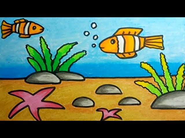 Gambar Pemandangan Bawah Laut Yang Mudah - Cara Menggambar Pemandangan Bawah Laut Youtube / Contoh gambar pemandangan mudah ditiru.