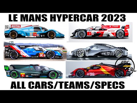 Le Mans Hypercar 2023 All Teams Cars Specs FIA WEC LMH Ferrari 499p Peugeot 9X8 SCG 007 GR010