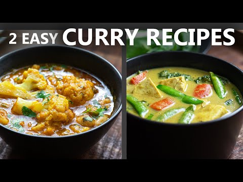 2 Easy Curry Recipes For A Vegetarian And Vegan Diet Easy Vegan Recipes