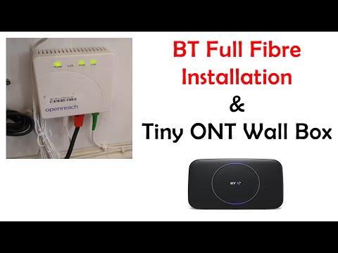BT Full Fibre Installation New Tiny ONT Wall Box For FTTP