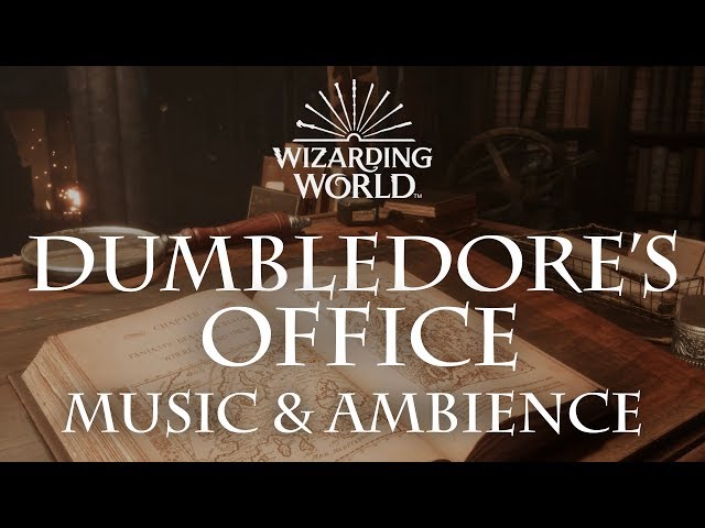 Harry Potter Music & Ambience | Dumbledore's Office - Office Sounds for Sleep, Study, Relaxing