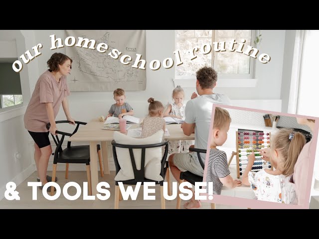 How We Homeschool Our Kids & What We Use (+ our homeschool routine!)