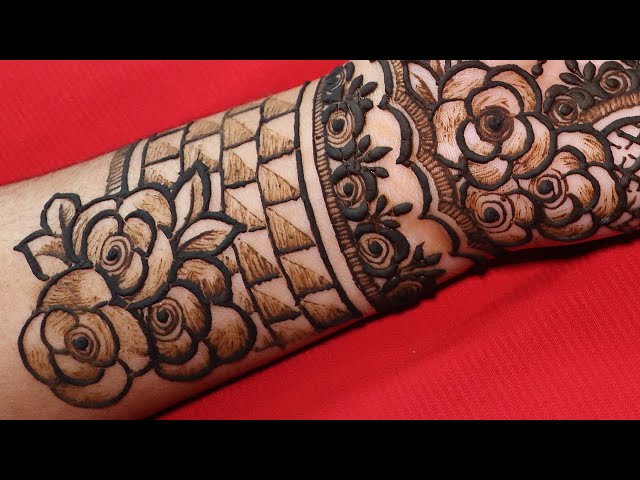 Step By Step Beautiful Semi Bridal Front Hand Mehndi Designs Easy Dulhan Mehndi Tutorial Beginners Litetube