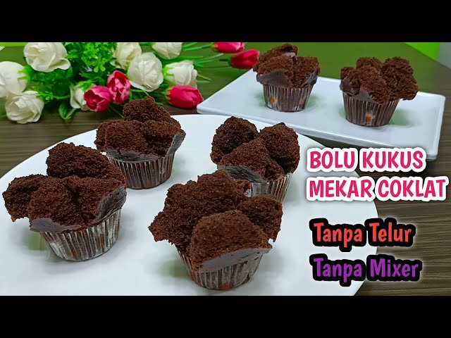 Bolu Kukus Mekar Coklat Lembut Tanpa Telur Tanpa Mixer Litetube