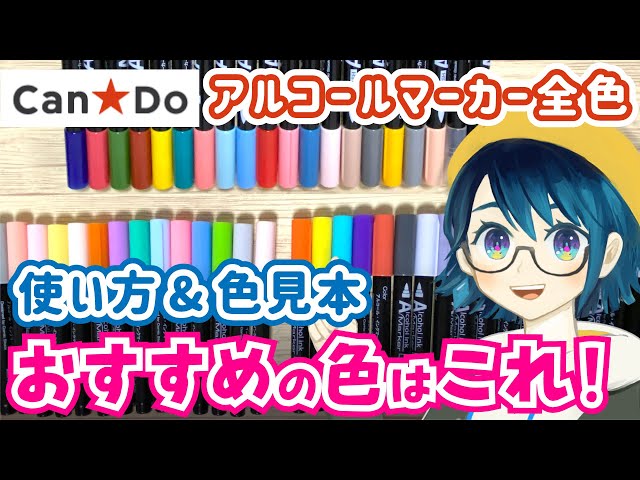 セリア イラストマーカー全色紹介 おすすめの色と使い方 イラストメイキング Litetube