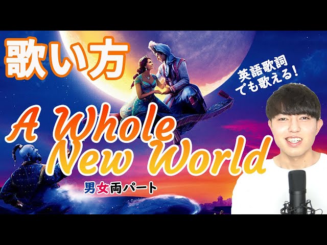 切抜 Whole New World ホールニューワールド アラジンの初心者向けギター弾き語り講座 コード Litetube