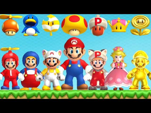 New Super Mario Bros Series All Power Ups Litetube