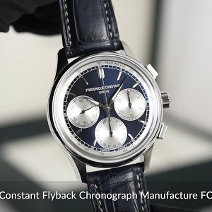Frederique Constant Flyback Chronograph Manufacture Fc 760ns4h6 Youtube