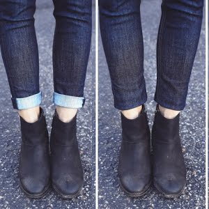 cuffed jeans with ankle boots