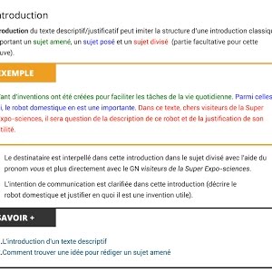 Le Texte Descriptif Justificatif L Introduction Francais Alloprof Youtube