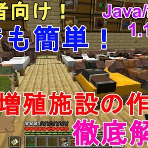 マイクラ1 18 1 17 1 16 初心者向け 誰でも簡単な村人増殖施設の作り方 村人の増殖法について解説 Java 統合版 マインクラフト Minecraft ゆっくり実況 Ps4 Je Be Youtube