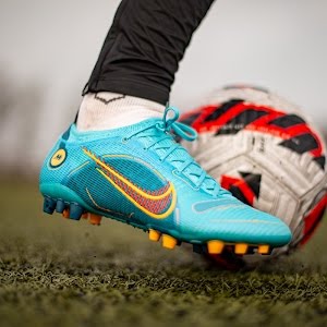 nike green and orange soccer cleats