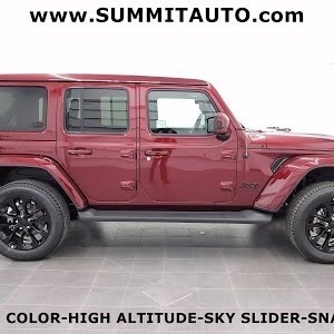 2021 SNAZZBERRY JEEP WRANGLER HIGH ALTITUDE WALK AROUND REVIEW SKY ONE  TOUCH SLIDER SOLD! 21J19 - YouTube