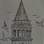 istanbul bosphorus bridge drawing