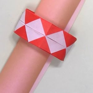 折り紙ランド Vol 67 ブレスレットの折り方 Ver 2 Origami How To Fold A Bracelet Ver 2 Youtube