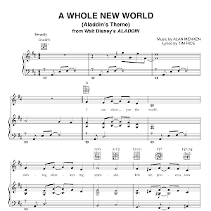 A Whole New World Aladdin S Theme Piano Alan Menken Song Spotlight Youtube