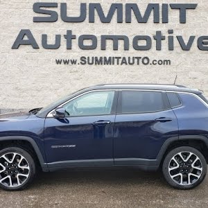 18 Jeep Compass Limited Vista Roof Jazz Blue Pearl Walk Around Review 8j445a Sold Summitauto Com Youtube