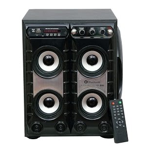 kewl kart hi fi dj 500 w with 1 4.25 woofer and 18000 pmpo multimedia bluetooth tower speaker