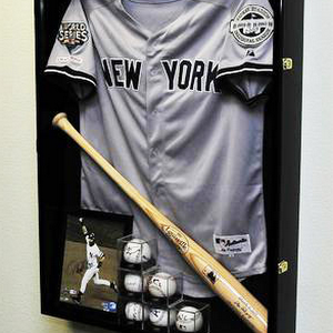 hanging jersey in shadow box
