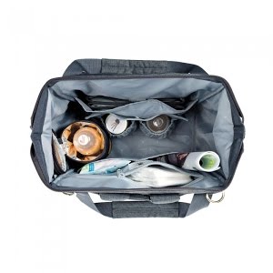 lassig glam goldie backpack diaper bag in grey