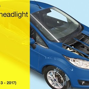 How To Change The Headlight Bulbs On A Ford Fiesta Mark 7 2013 To July 2017 62 To 17 Reg Youtube