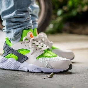 green huarache sneakers