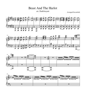 Avenged Sevenfold Beast And The Harlot Piano Cover Youtube