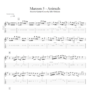 Animals Maroon 5 Guitar Chords