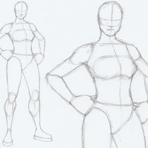 How To Draw A Female Standing Pose Version 1 Narrated Easy Step By Step Tutorial Youtube