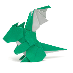 恐竜折り紙 トリケラトプス さくb Dinosaur Origami Triceratops Sakub Youtube