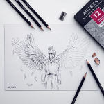 blackpink rose drawing