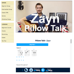 zayn malik pillow talk chords