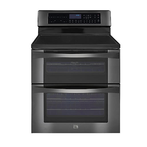 kenmore elite side by side double oven electric range