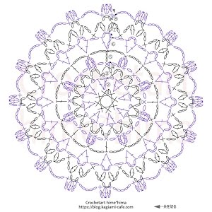 分で編めるレース編みのドイリー 簡単かわいい Crochetart Hime Hima Youtube