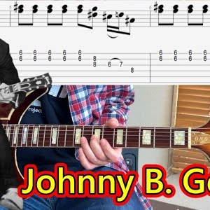 Johnny B Goode チャック ベリー ギターソロの弾き方を解説 完コピ Tab譜付 前半パート 映画バックトゥザフューチャーでマーティが演奏している曲 ロックギター初心者レッスン Youtube