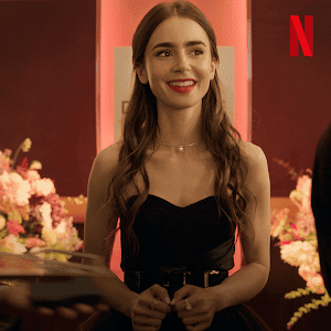 black dress emily in paris