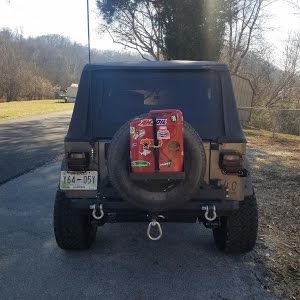 Jeep Wrangler MORryde Spare Tire Jerry Can Holder (1987-2017 YJ, TJ, JK)  Review & Install - YouTube