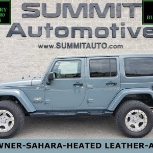 2014 JEEP WRANGLER UNLIMITED SAHARA 4 DOOR ANVIL CLEARCOAT WALK AROUND  REVIEW 10587 SOLD! SUMMITAUTO - YouTube