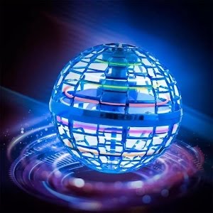 Flying Orb Ball,Hover Ball Fliegender Ball,Flynova Pro Flying Orb Spielzeug,Magische Spinnerin Ball mit LED Lichtr Drohne Flugzeug Spielzeug Geschenke für Jungen Mädchen Indoor Outdoor