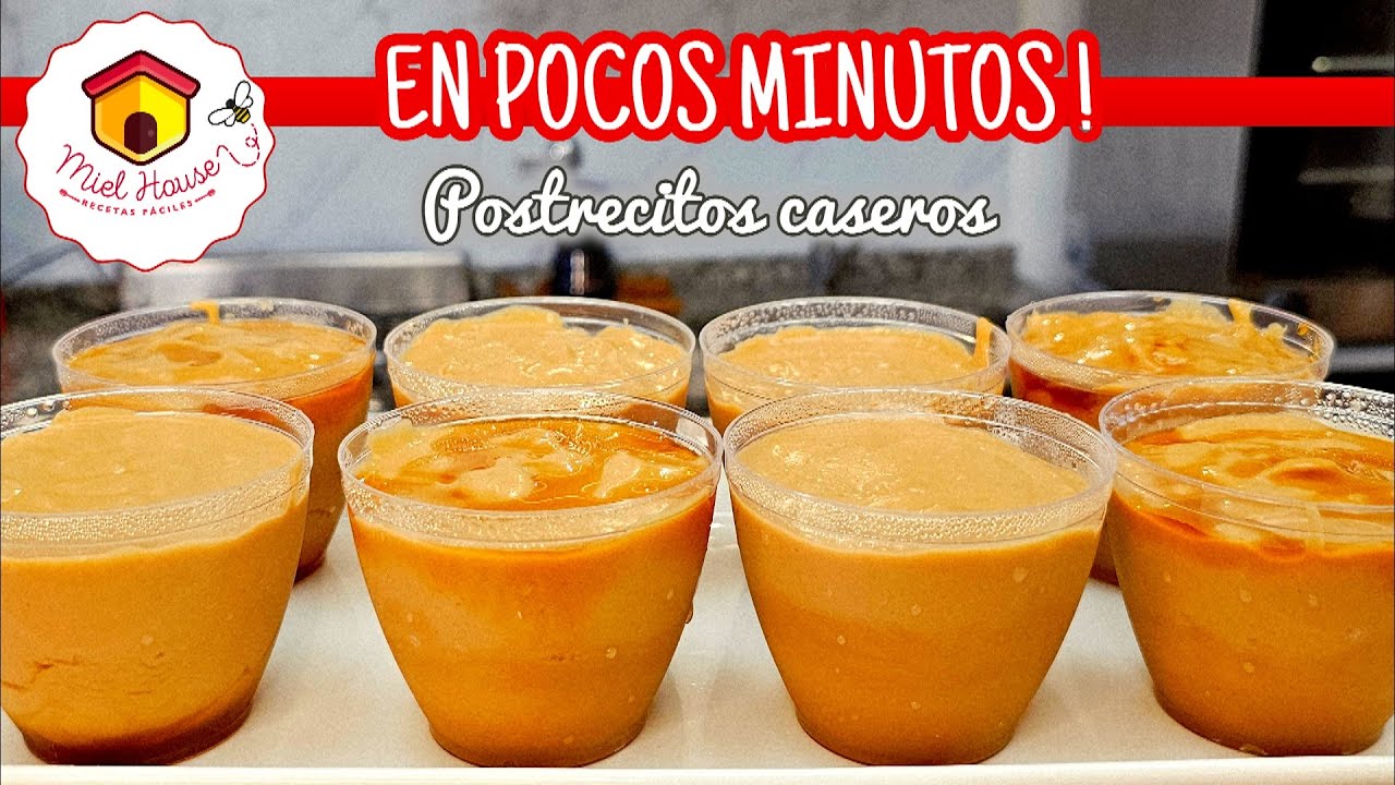 EN POCOS MINUTOS postre en vasitos POQUITOS INGREDIENTES
