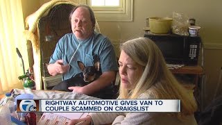 RightWay Automotive gives van to couple scammed on Craigslist