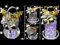 NEW Dollar Tree DIY Lighted Glass Christmas Bell DIY High End Holiday Room Decor