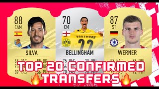Top 20 Confirmed Summer Transfers 202021