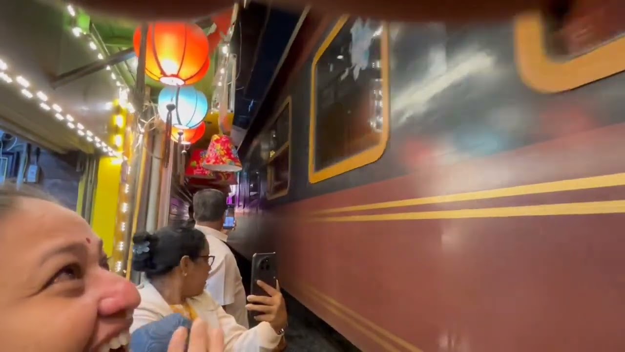 When a Passing Train Almost Touches You. (Train Street, Vietnam) 