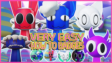 Roblox - Gamepass - Event EASTER And How to get ALL 3 NEW BADGES in   3D Sprunki RP And Animations