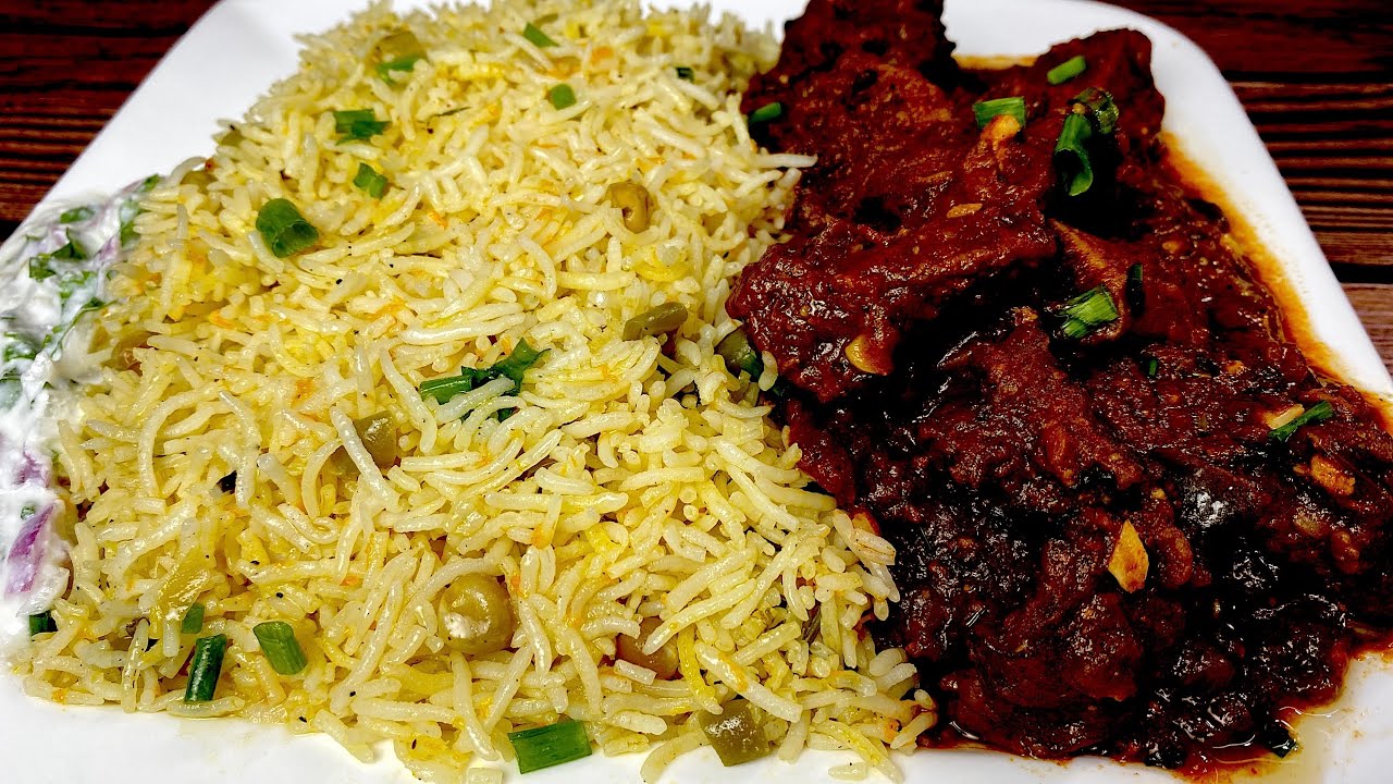 ഇതാണ് നമ്മുടെ പച്ചക്കറി ചോറും രുചിയൂറും ബീഫ് കറിയും!👌😋 || Beef Curry and Vegetable Rice